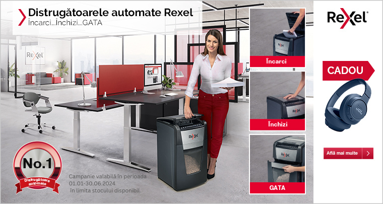 Campanie distrugatoare automate Rexel Optimum