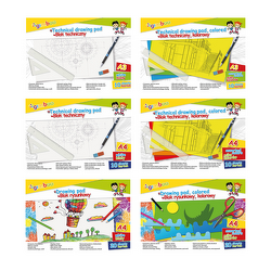 Bloc desen A3/A4, 10/20 foi albe/color asortate - 15.4.18 imagine grupa 15.4.18