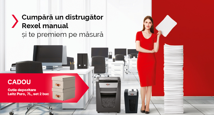 Rexel manual shredder keyvisual